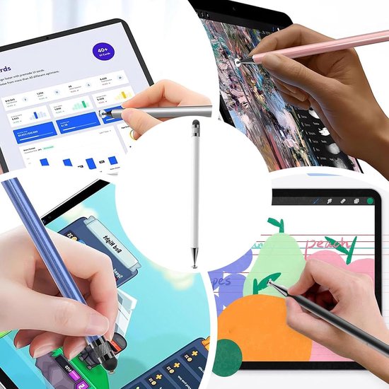 Pennen voor touchscreens,Siliconen touchpen | Handtekeningpen met hoge precisie en touchscreen - Gevoelige schrijfpen voor werk, entertainment, studie, schilderen — afbeelding 4