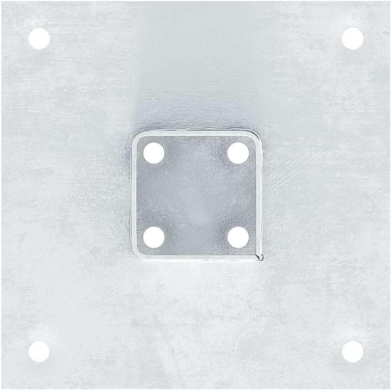 4 stuks. Vierkant 46x46mm thermisch verzinkt staal — afbeelding 4