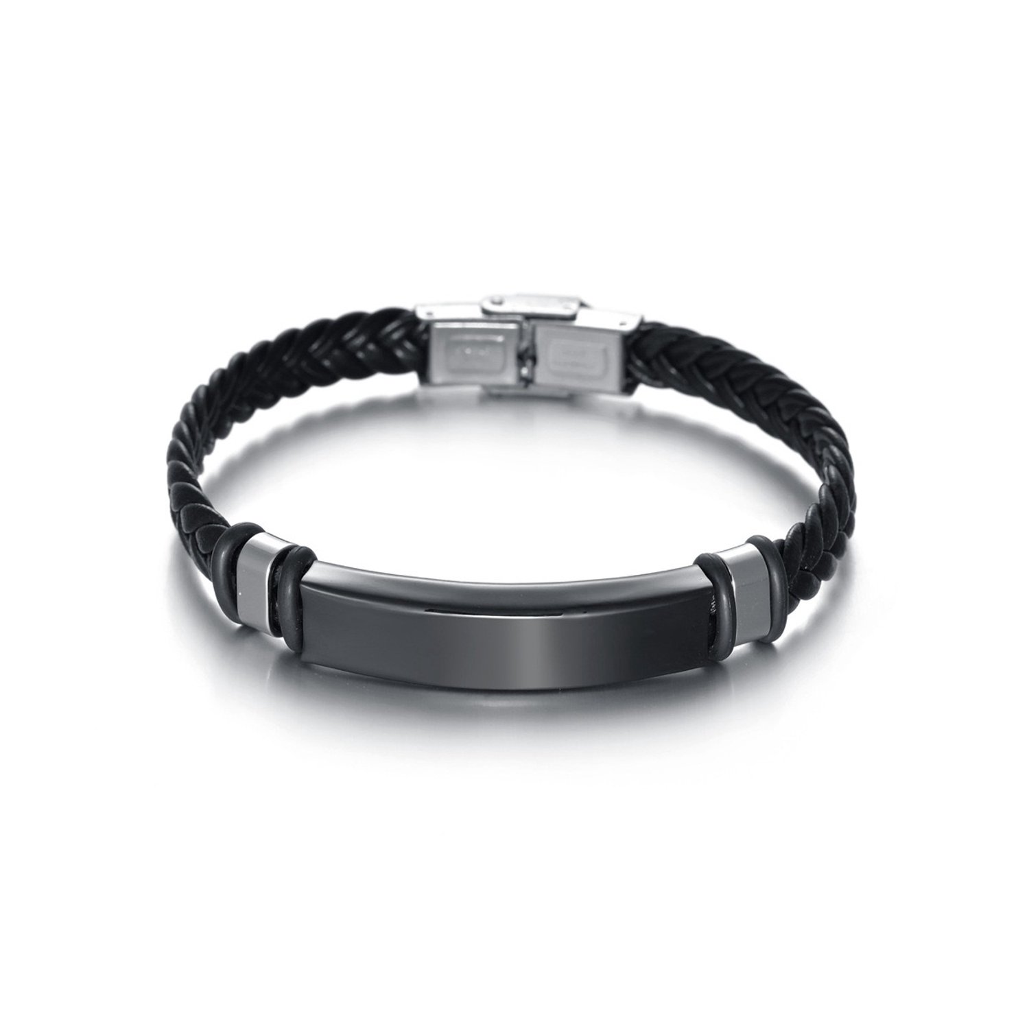 Heren Naam Armband Zwart