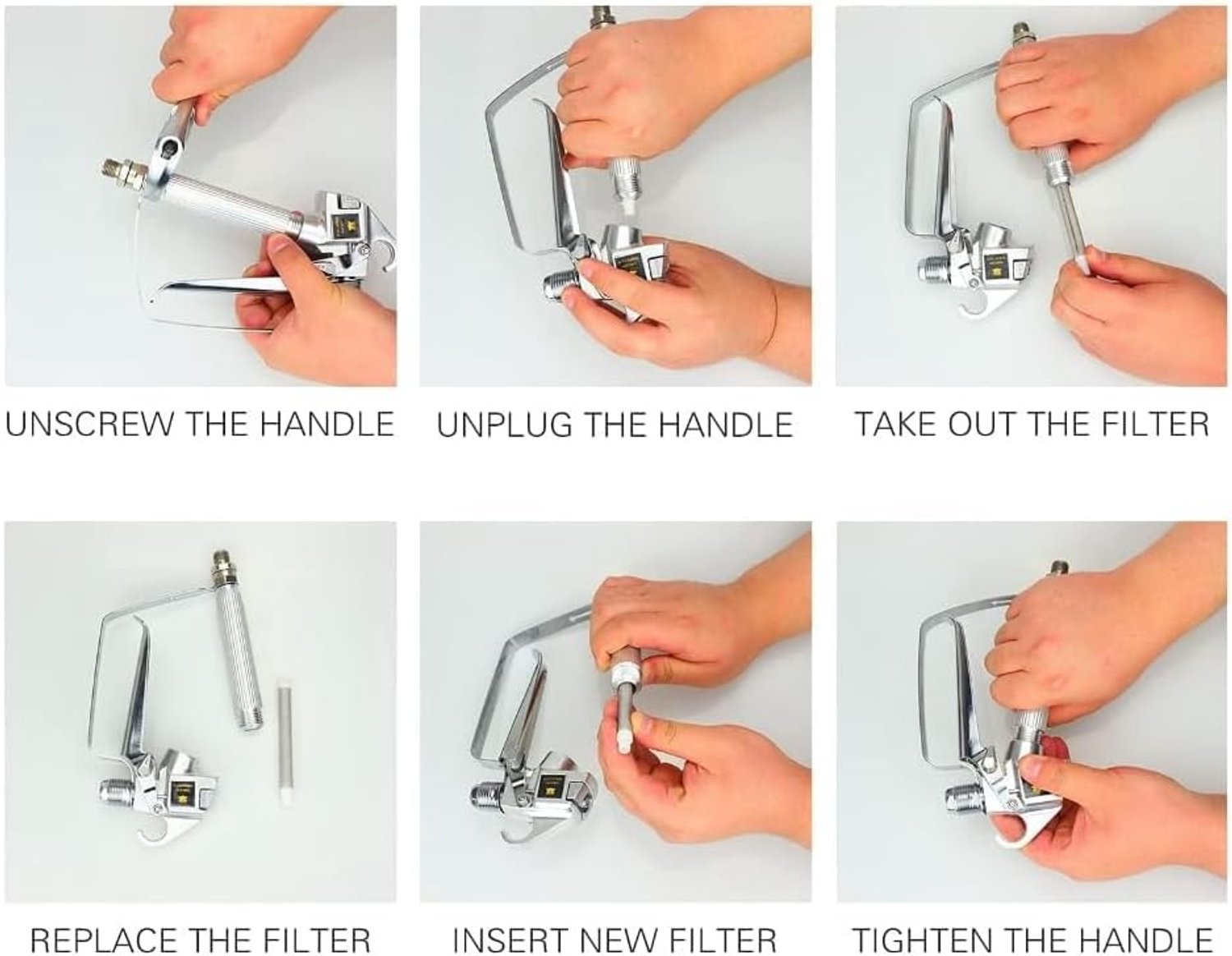 Hoge druk spuitpistool filter set van 60 ogen voor vervanging - 10 stuks voor optimale spuitprestaties