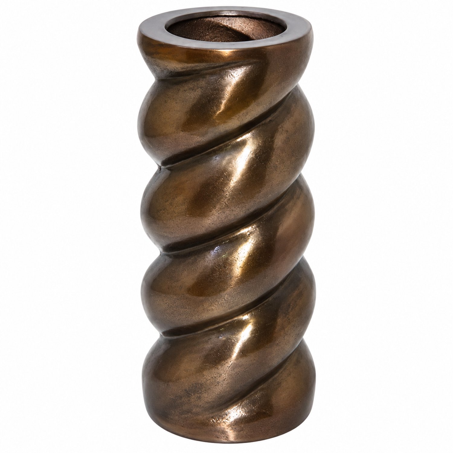 Colmore by Diga Vaas loes-Metallic brown-21x20x47cm bruin