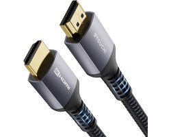 Stouchi HDMI 2.1 Kabel 3m – Gecertificeerd Ultra High Speed 48Gbps – 10K/8K@60Hz, 4K@144/120Hz – eARC, VRR, ALLM & HDR – Voor PS5, Xbox Series X, TV & Beamer
