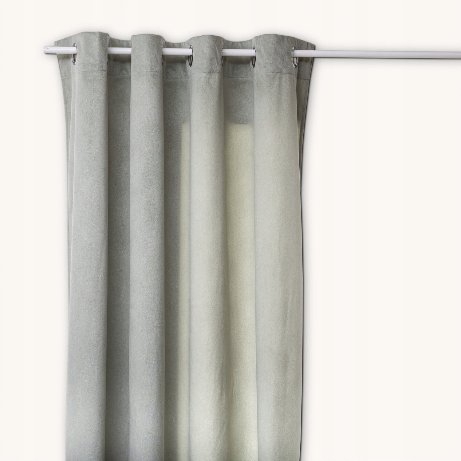 Atmosphera Créateur d'intérieur® Gordijn Polyester 140x260 cm Grijs met Oogjes - Kant-en-klaar