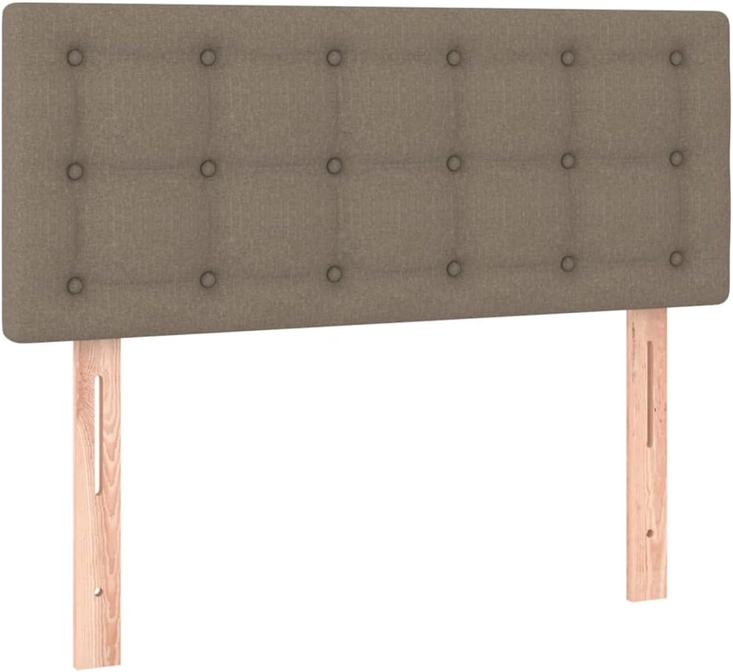 Hoofdbord 100x5x78/88 cm stof taupe