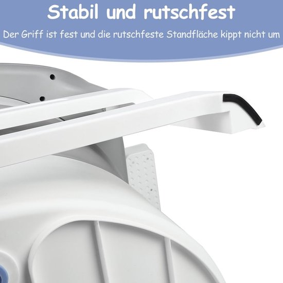 Opvouwbaar babybad, XXL babydouche, antislip voeten, afvoerstop - 3-in-1 (grijs, rond, 67 x 67 x 61 cm) — afbeelding 2