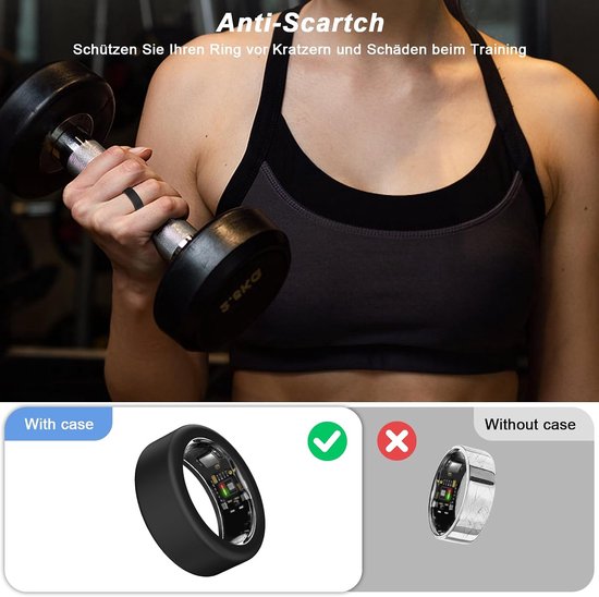 4 stuks Ring Protector Compatibel met Ultrahuman Ring AIR, verbeterde anti-val siliconen beschermhoes accessoire voor Ultrahuman Ring — afbeelding 4