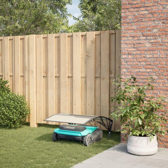 Garage voor robotmaaier, 80 x 101 x 46 cm, zwart, van polycarbonaat, met metalen standaard, voor robotmaaier — afbeelding 2