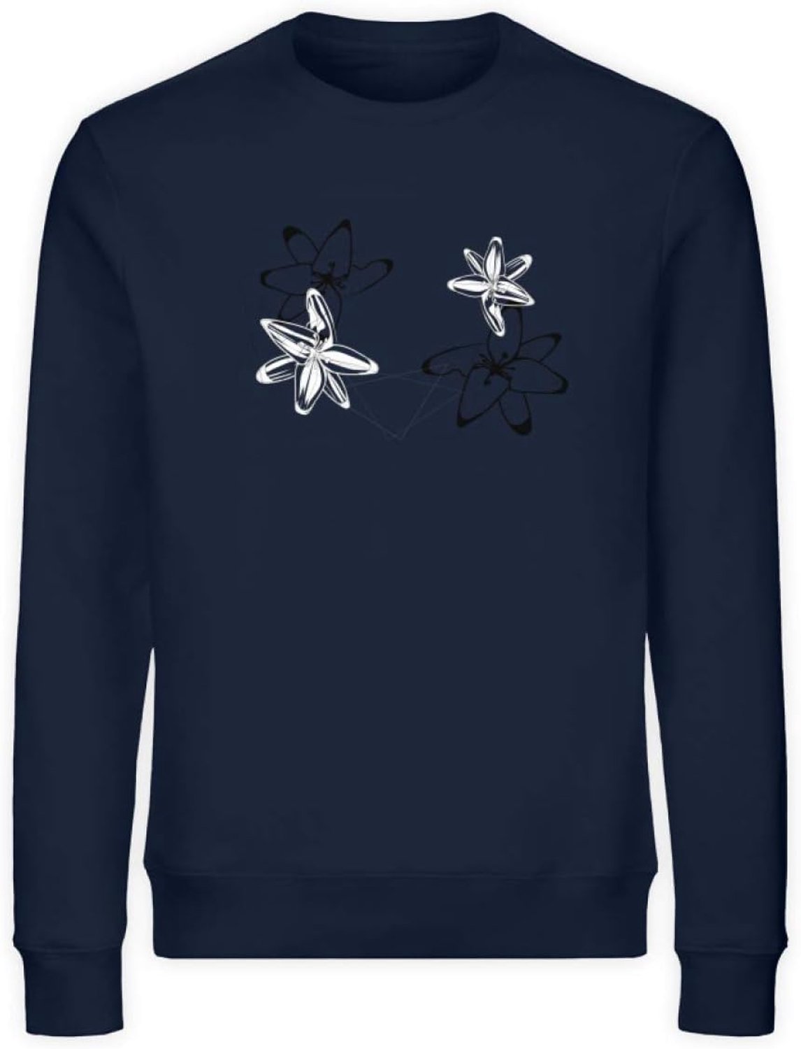 Abstracte orchideeën - Unisex Organic Sweatshirt