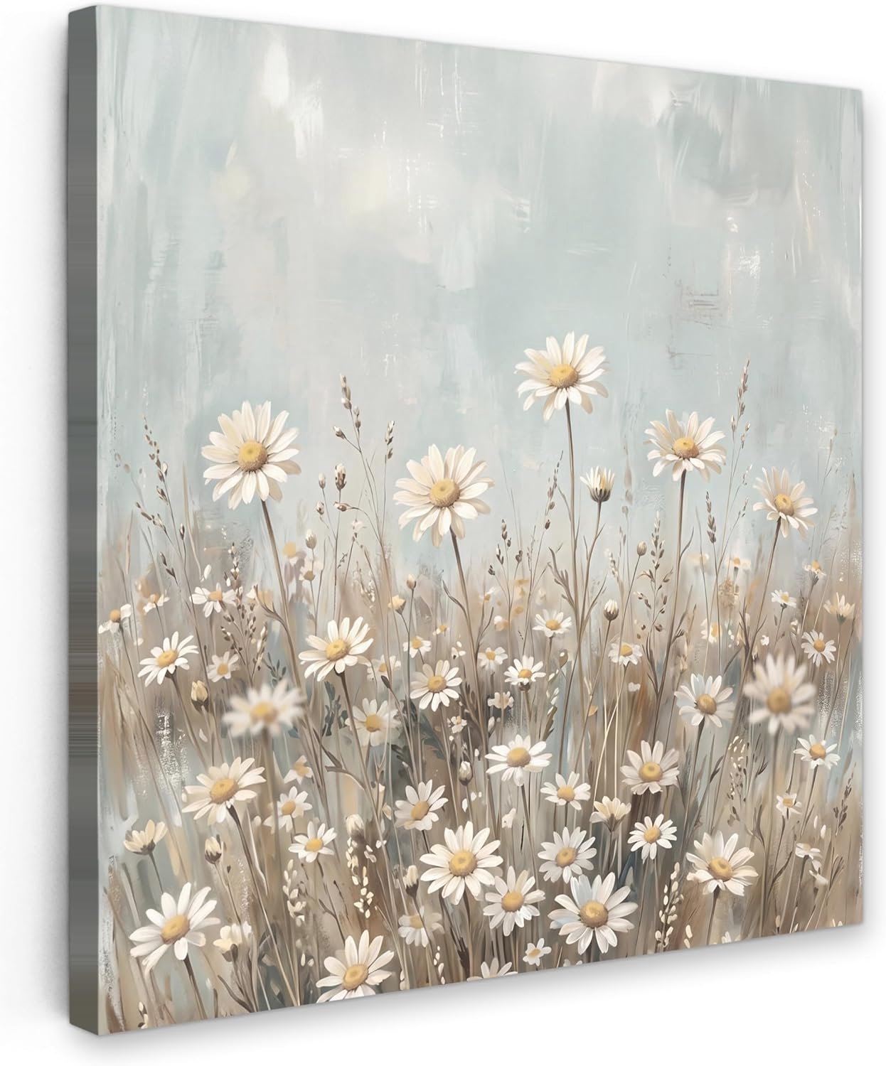 Tuin 70x70 cm Tuinposter Schilderij Voor Buiten Decoratie Tuindecoratie Garden Balkon Poster Terras Posters WanddecoratieMadelief - Illustratie - Wit