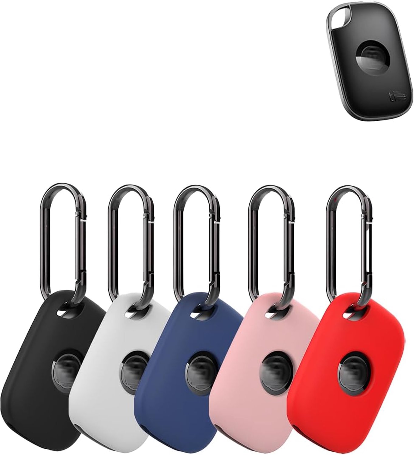 Hoesjes voor Tile Life360 Pro, anti-verliestracker, volledige beschermhoes voor katten- en huisdierhalsbanden (geschikt voor rugzak, bagage, kinderen, sleutels), krassen, regenboog