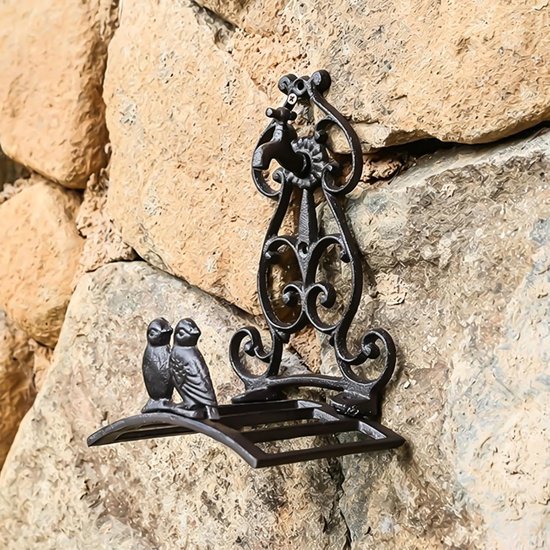 Tuin Slang Hanger Heavy-Duty Iron Vintage Muur Haak met Artistiek — afbeelding 4