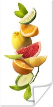 Poster Fruit - Citrus - Wit - 60x120 cm