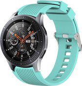 Siliconen bandje - geschikt voor Huawei Watch GT / GT Runner / GT2 46 mm / GT 2E / GT 3 46 mm / GT 3 Pro 46 mm / GT 4 46 mm / Watch 3 / Watch 3 Pro / Watch 4 / Watch 4 Pro - mintgroen
