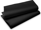 Tafellaken/Tafelkleed van Evolin papier in het zwart - Formaat 127 x 220 cm