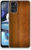 Smartphone hoesje Motorola Moto G22 Leuk Case Super als Vaderdag Cadeaus Donker Hout