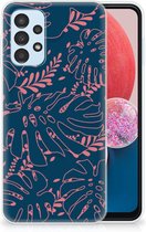 Telefoonhoesje Geschikt voor Samsung Galaxy A13 4G Silicone Back Cover Palm Leaves