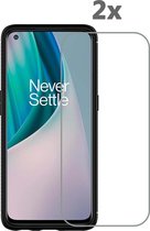 geschikt voor OnePlus Nord N10 5G - Screenprotector / Tempered Glass 2 Pack– OnePlus Nord N10 5G Arara Screenprotector - glas Arara Screenprotector OnePlus Nord N10 5G