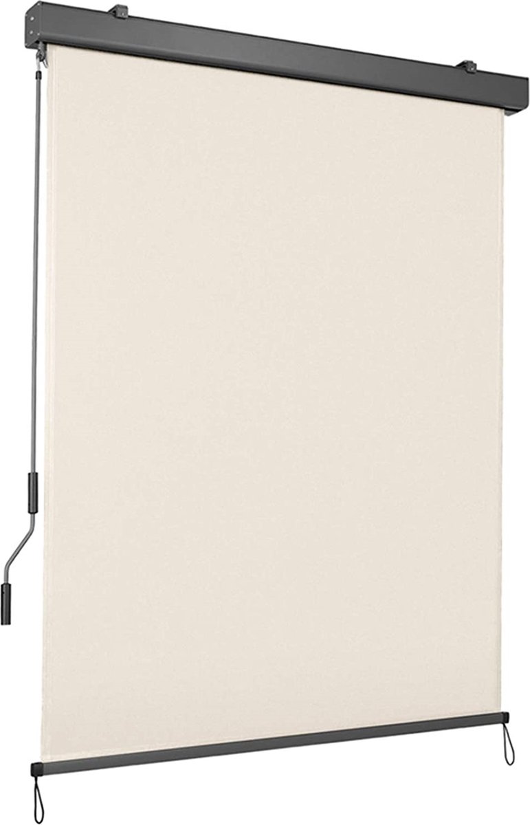 KESSER® Verticale zonwering, verticale luifel, balkonluifel, inkijkbescherming, zonwering, zijrolgordijn, schaduw, balkonrolgordijn, stabiel en weerbestendig, voor balkon, terras, tuin