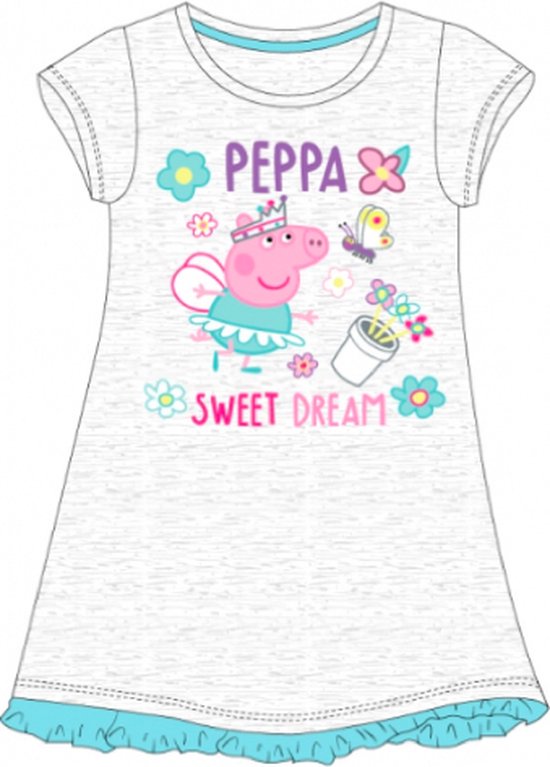Peppa Pig nachthemd / slaapkleed - grijs - Maat 116 / 6 jaar