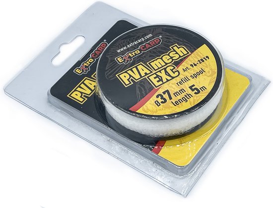 PVA Mesh Refill Spool - 37mm x 5m - PVA net Funnel Web - Wide Mesh van Merkloos — afbeelding 2