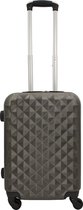 SB Travelbags 'Expandable' Handbagage koffer 55cm 4 wielen trolley - Donker Grijs