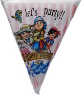 vlaggenlijn piraten - verjaardag - kinderfeestje - feestversiering - piraten feestje - jongens feestversiering