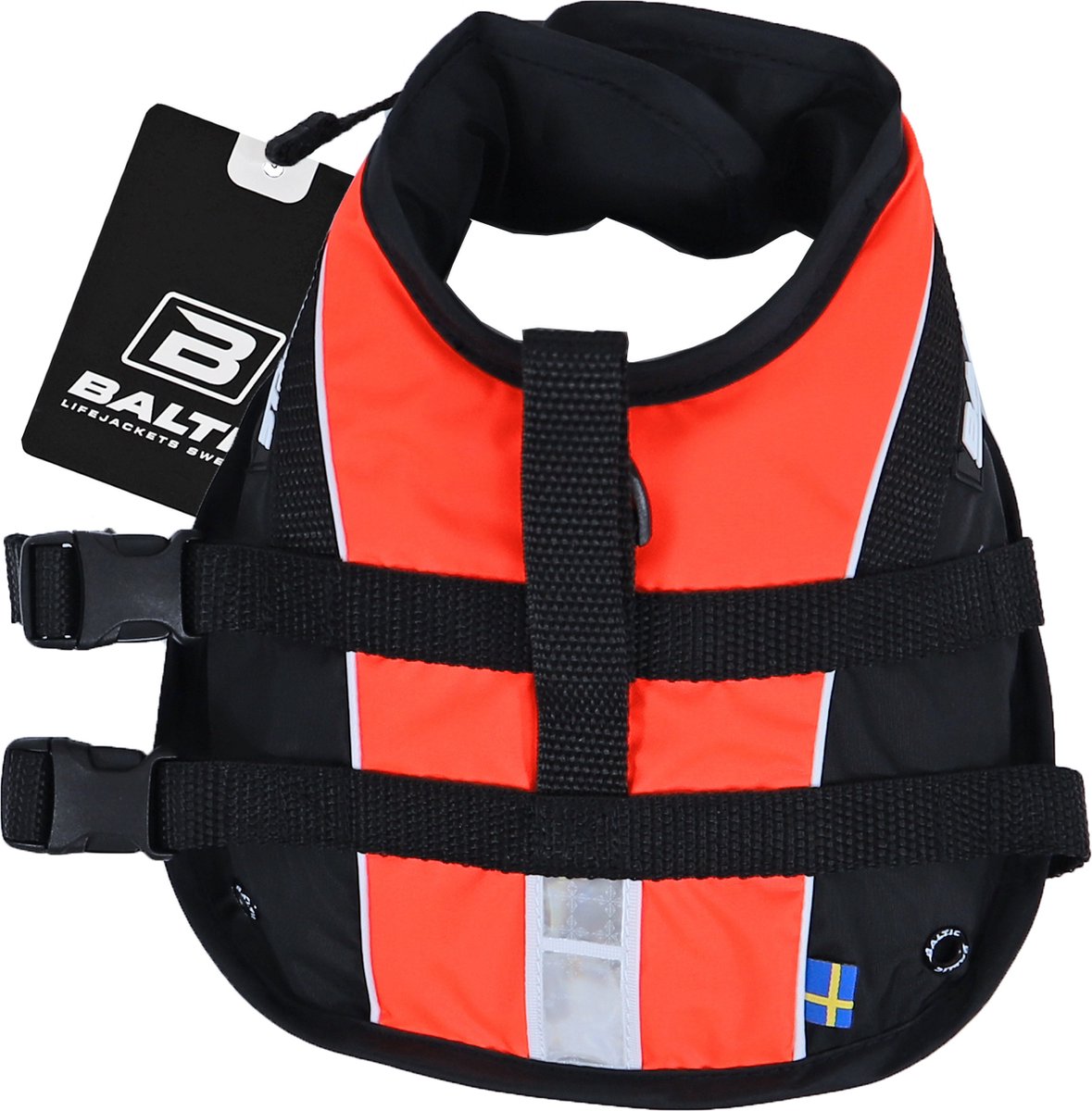Baltic - Hondenzwemvest Mascot - Oranje / Zwart - XS - 0-3 kg