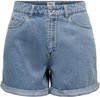 Only Broek Onlvega Hw Mom Shorts Noos 15230571 Light Blue Denim Dames Maat - S