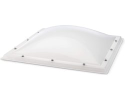 Domelite lichtkoepel dubbelwandig- opaal 1000 x 1000 mm