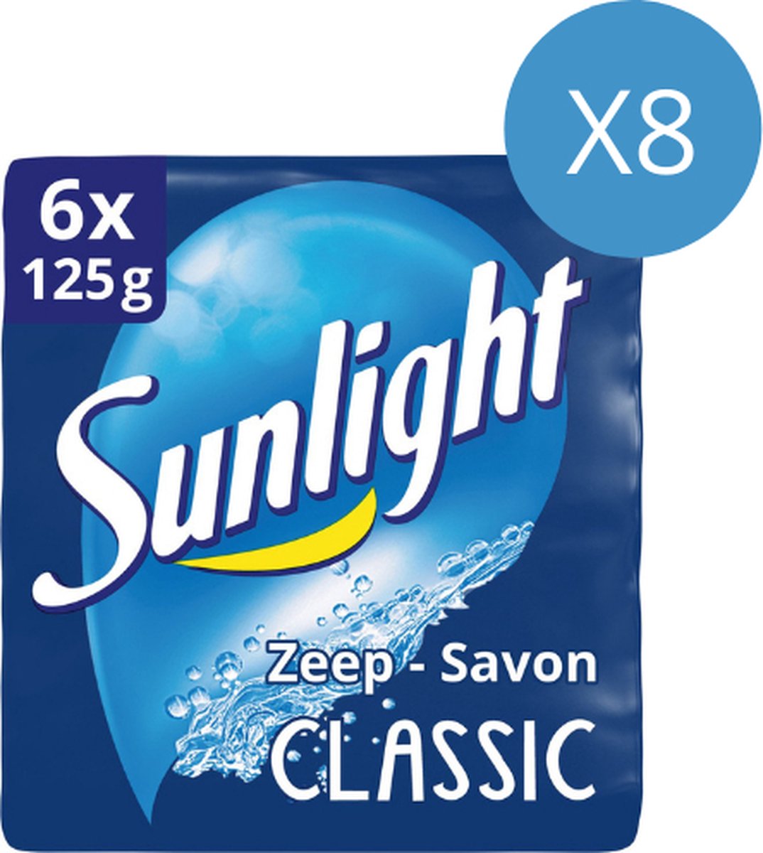 Sunlight Classic Care - 6 x 125 g - Savon - Pack économique | bol.com