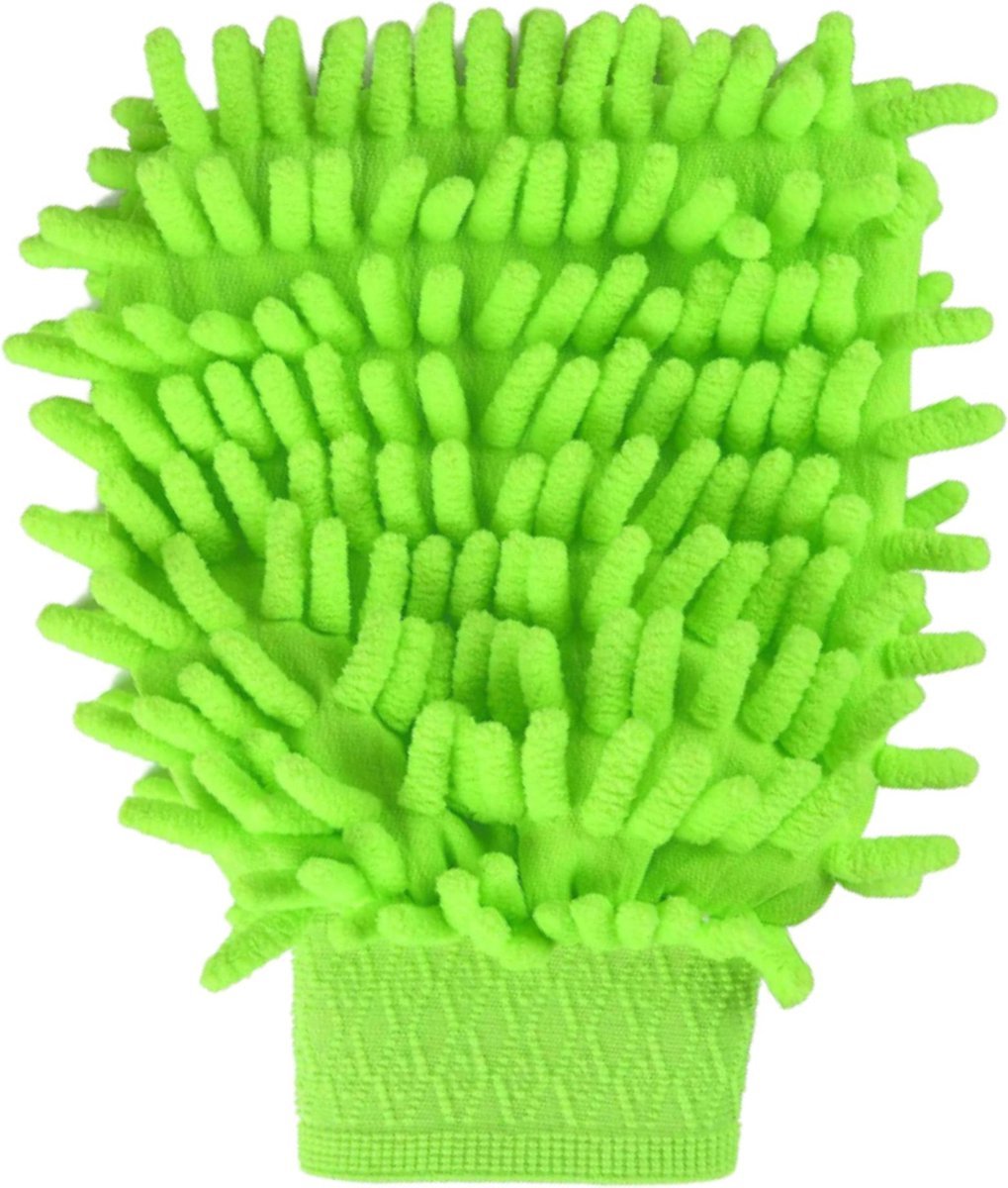 Jumada's Dubbelzijge schoonmaak handschoenen - Microvezel - Schoonmaken - Handschoenen - Groen - 2 stuks