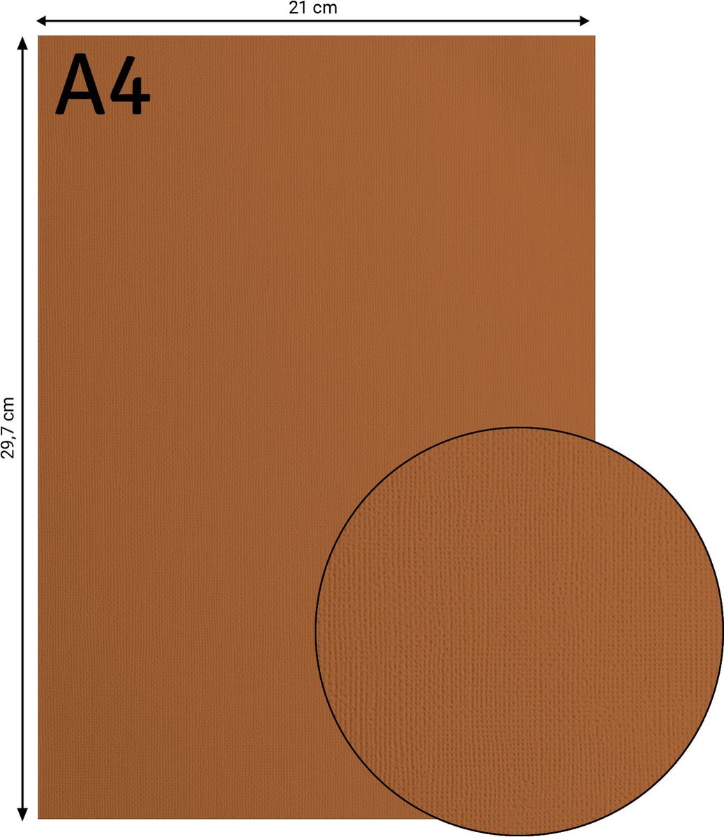 Florence • Karton Structuur A4 Brick 10 Vellen Bol 