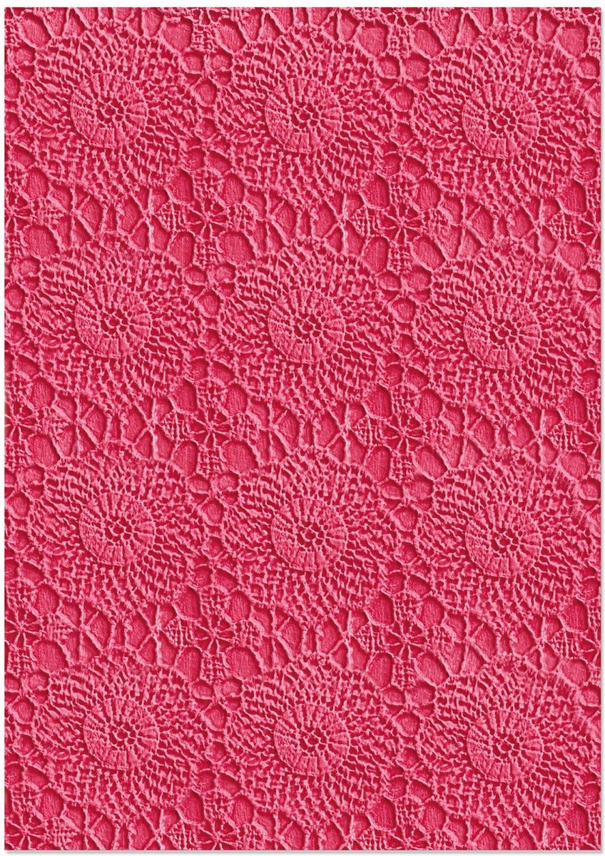 Sizzix 3-D TextuRood Impressions Embossing Folder Crochet M