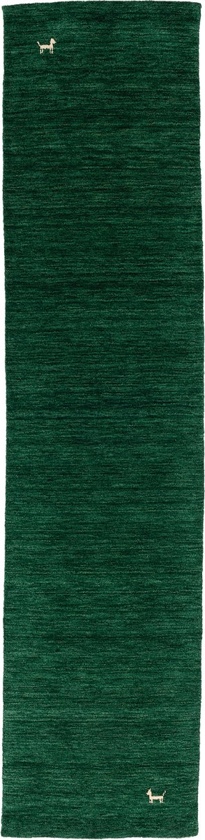 Pergamon Natuur vloerkleed loper Indo Nepal Gabbeh Shiva Donkergroen