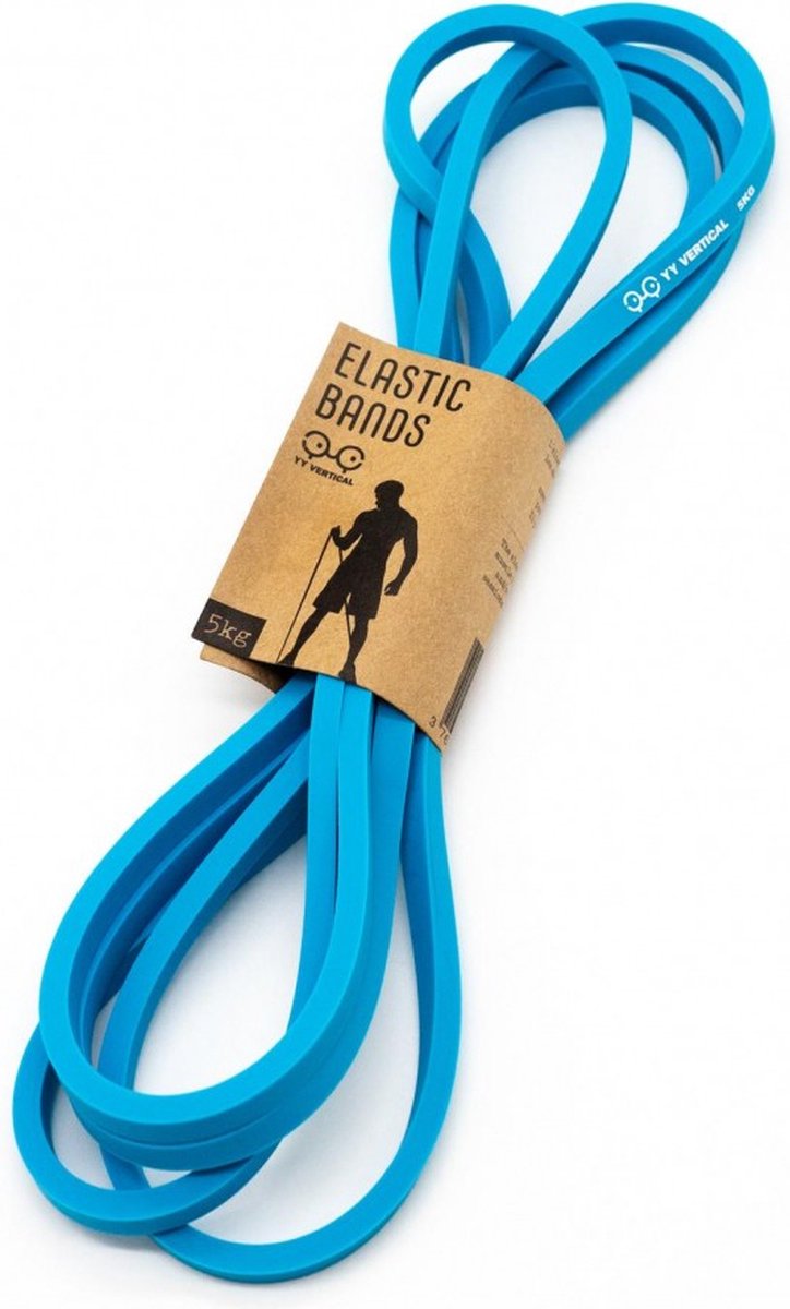 Y&Y Elastic Resistance bands hulpmiddel voor krachttraining 5 KG - Blauw