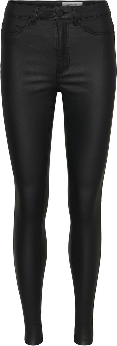 Noisy may NMCALLIE HW SKINNY COATED PANTS NOOS Dames Broek  - Maat L X L32