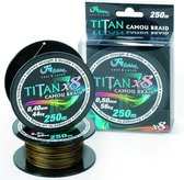 TITAN Camou Braid x8 - 0.60mm - 65kg - 250m - Extra sterke gevlochten camo lijn - Meerval Vislijn