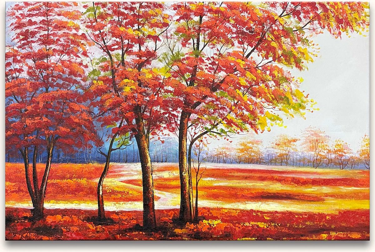 Handgeschilderd schilderij Olieverf op Canvas - Salvador Dali - Boomlandschap