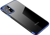 Clear Color Case Gel TPU Cover geschikt voor Samsung Galaxy A72 4G blauw