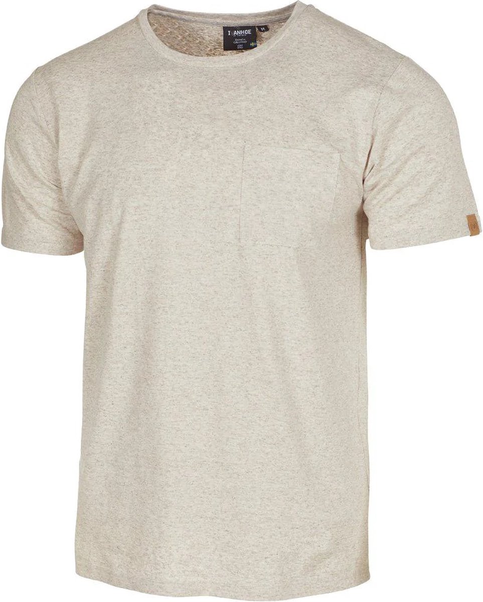 IVANHOE OF SWEDEN GY Hobbe hemp naturmelange - T-shirt -Heren - Maat XL