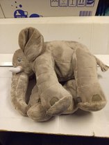 Olifant Knuffel  - Speelgoed Knuffel Voor Kinderen en Baby's - 30cm - Grijs