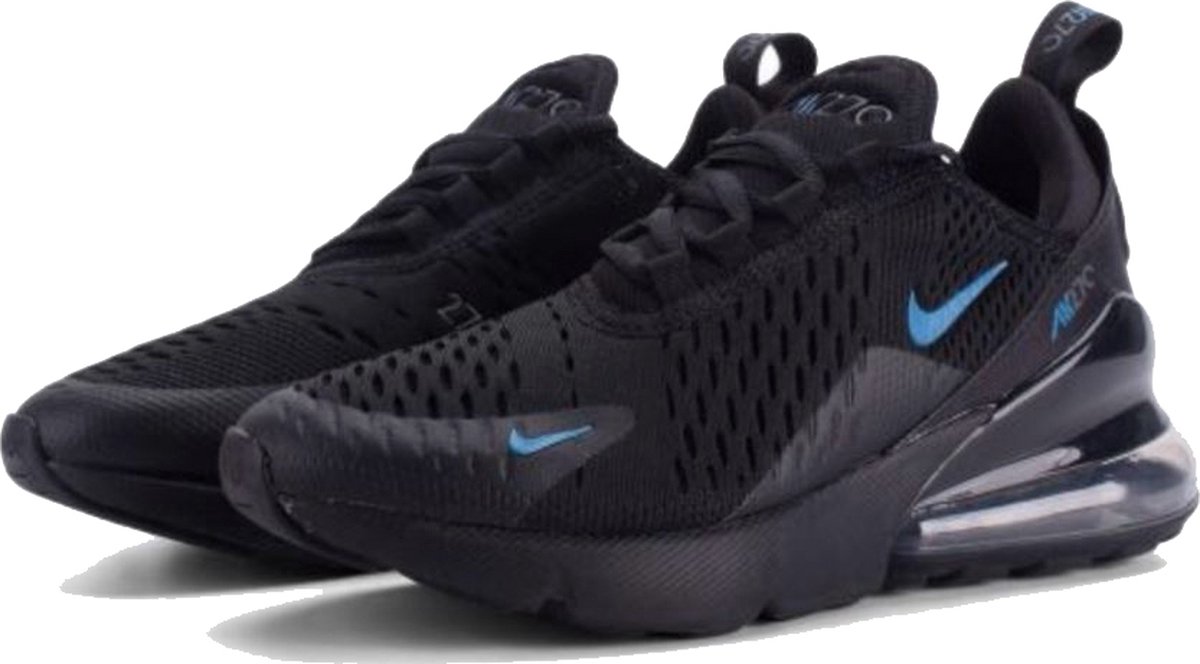 Nike Air Max 270 BG - Unisex Sneakers – zwart/blauw Maat 38 | bol.com