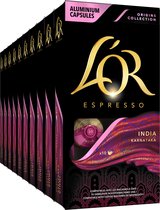 L'OR Espresso Origins India Koffiecups - Intensiteit 10/12 - 10 x 10 capsules