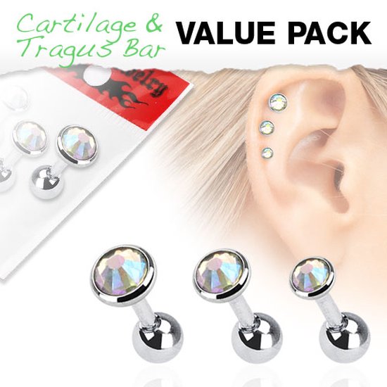 Remise set 3 pack multicolore © LMPiercings