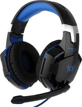 KOTION EACH - Gaming Headset - Gaming koptelefoon met In-Line Audio Control - HD Stereo LED Gaming Headset met Microfoon - (voor PC/PS4/Mac - Blauw)