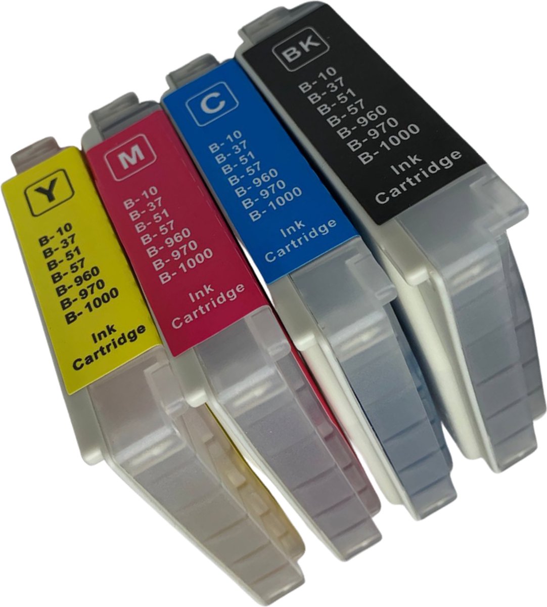 Inktplace Huismerk LC10 / 37 / 51 / 57 / 960 / 970 / 1000XL Inkt cartridge Multipack Black / Zwart / Cyan / Blauw / Magneta / Rood / Yellow / Geel geschikt voor Brother