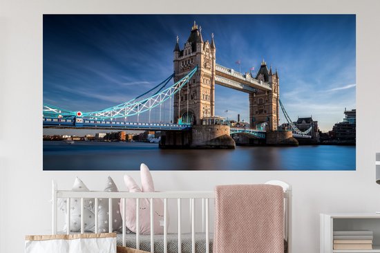 Stickers Stickers muraux - Tower Bridge - Tamise - Londres - 160x80 cm - Film adhésif
