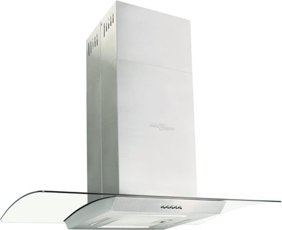 vidaXL Eilandafzuigkap 756 m³/u LED 90 cm roestvrij staal