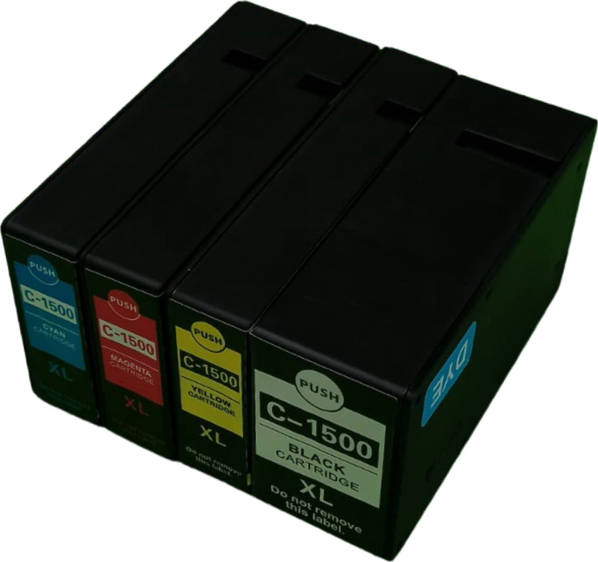 Inktplace Huismerk PGI-1500XL Multipack Inkt cartridge Black / Zwart / Cyan / Blauw / Magenta / Rood / Yellow / Geel geschikt voor Canon