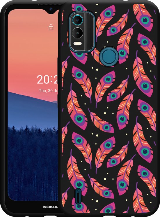 FTRONGRT Cover per Nokia C21 Plus, con Slot per Schede, Staffa, Patta